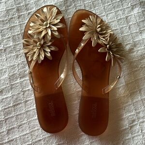 Melissa jelly flops with beautiful flowers